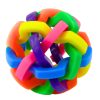 Fonott gumilabda Sensory Play Ball színes 7,5 cm