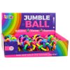 Fonott gumilabda Sensory Play Ball színes 7,5 cm