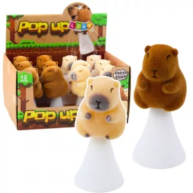 Ugráló Capybara Rugós Pop Up Bézs Barna 10cm