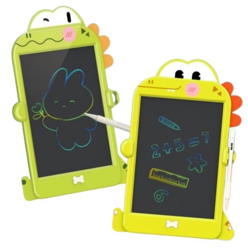 LCD-író rajztábla Dinosaur Stylus Green