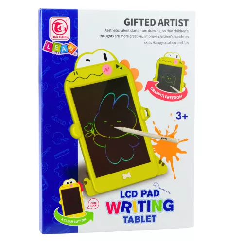 LCD-író rajztábla Dinosaur Stylus Green