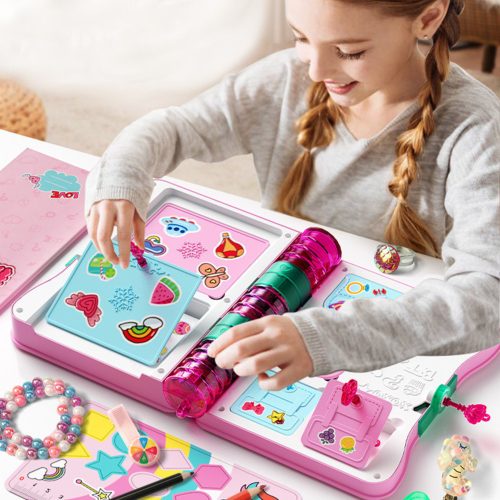 Titkos napló Lakat Notebook Locker Kulcstartozékok Rózsaszín