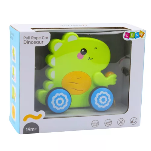 Baby Dinosaur Pull Toy Hangok Csörgő zöld