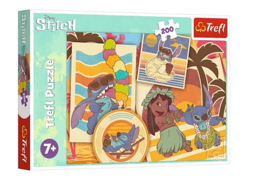 Puzzle 200db. Musical World Lilo és Stitch Trefl 13304