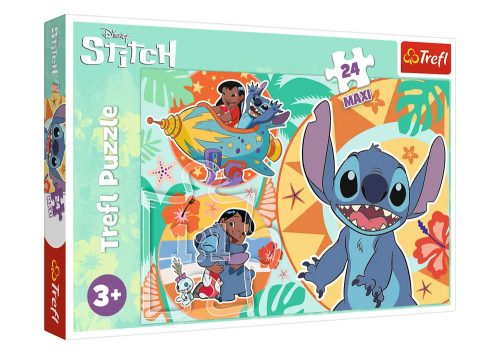Rejtvény 24db Maxi Happy Day Lilo és Stitch Trefl 14365