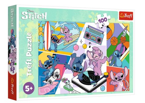 Puzzle 100db. Emlékek Lilo és Stitch Trefl 16473