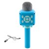 Vezeték nélküli Bluetooth mikrofon Karaoke Hangfelvétel Hangváltó Kék