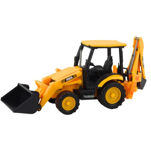 Két kanalas kotró mobil építőipari jármű sárga