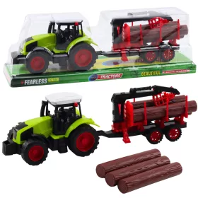   Mezőgazdasági traktor HDS pótkocsival Farönk szállításához