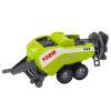 Traktor készlet rakodóval és mezőgazdasági bálázóval, zöld