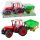 Farmer's traktor vetőgéppel Red 34cm