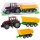 Mezőgazdasági traktor Sárga Pótkocsival Piros 46cm