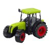Zöld mezőgazdasági traktor rönk utánfutóval 47cm