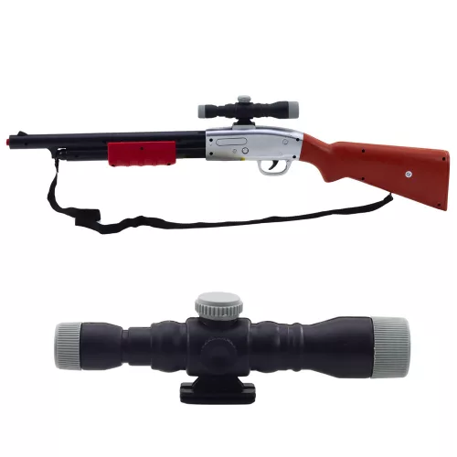Puska Sörétespuska Prop Vállpánt Távcső Barna Sounds 65cm