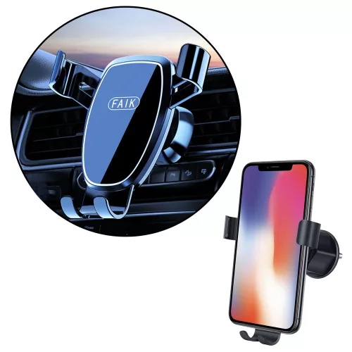 Gravity autós telefontartó Air Vent fekete