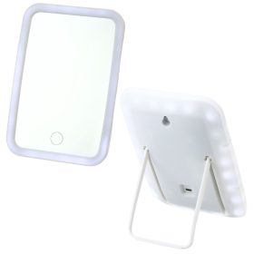Led megvilágított sminktükör vezeték nélküli fehér
