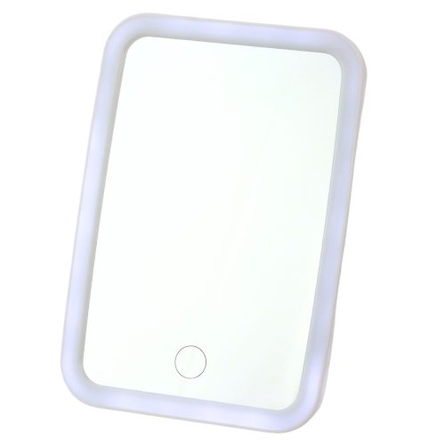 Led megvilágított sminktükör vezeték nélküli fehér
