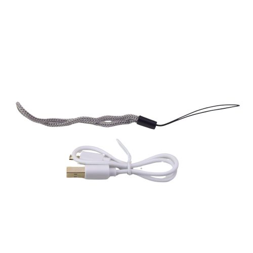 LED zseblámpa állítható zoom 3 világítási mód USB töltés fekete