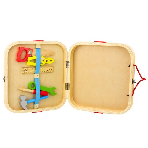 Fa kézműves készlet, bőröndbe szerelhető állatok 59 db