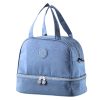 Hőszigetelő reggelizőtáska állítható kék pánttal 27cm