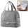 Hőszigetelő reggelizőtáska állítható övvel, szürke 27cm