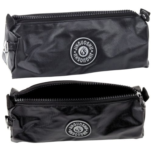 Iskolai tolltartó-rendező egyrekeszes fekete 21,5 cm