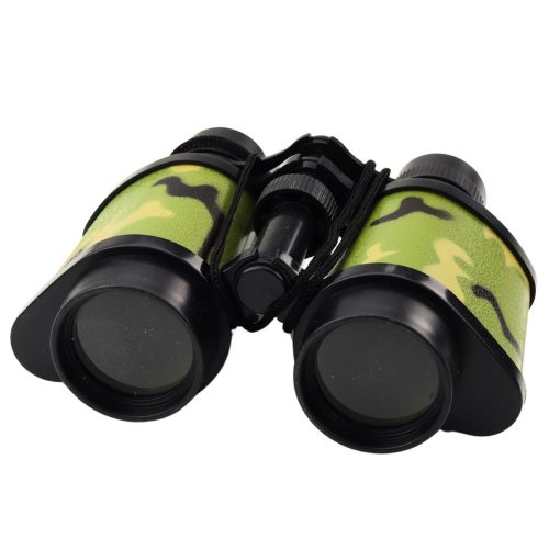 Gyermekeknek szóló távcső, kicsi, praktikus zsinóros, álcázó mintával, 8x30