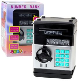 ATM széf Piggy Bank Fények Hangok PIN kód Fekete