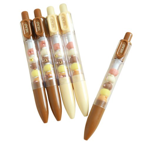 Capybara Figura Golyóstoll Barna Bézs Fekete Utántöltő