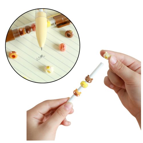 Capybara Figura Golyóstoll Barna Bézs Fekete Utántöltő