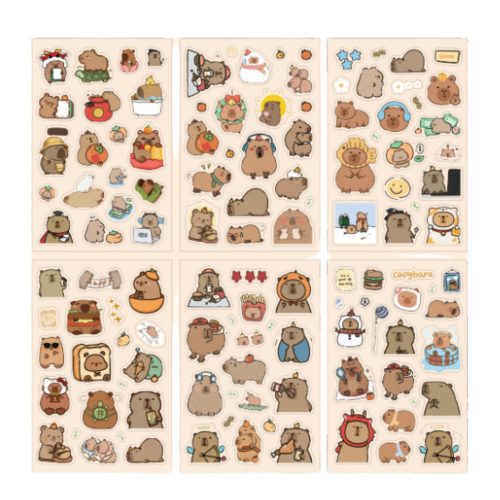 Capybara matricakészlet személyre szabott dekorációhoz 110db.