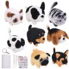 DIY nemezelő készlet - barna és fehér cica
