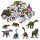 Matrica készlet dinoszauruszos gyerekeknek 4-7cm 50db