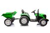HC-306 Akkumulátoros traktor pótkocsival Világoszöld 24V