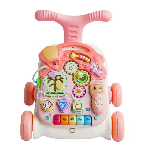 Oktató Járóasztal Panel Interaktív Asztal 5 az 1-ben Rózsaszín