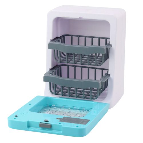 Játék mosogatógép gyerekeknek edények kék