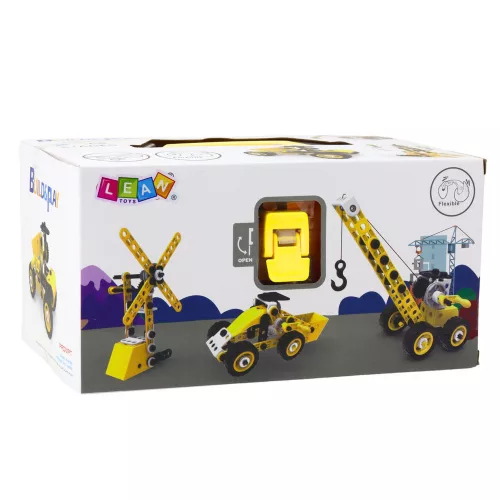 Építőblokk készlet Építőgépek 8 az 1-ben 100db