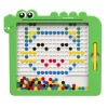 Mágneses tábla puzzle mozaik dinoszaurusz zöld kártyák 20 minta