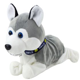   Akkumulátoros interaktív husky plüss kutyamozgások hangot adnak