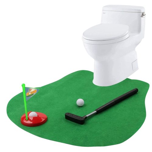 WC golf ügyességi játék szett szőnyeg ütőlabdák ajtóra akasztható