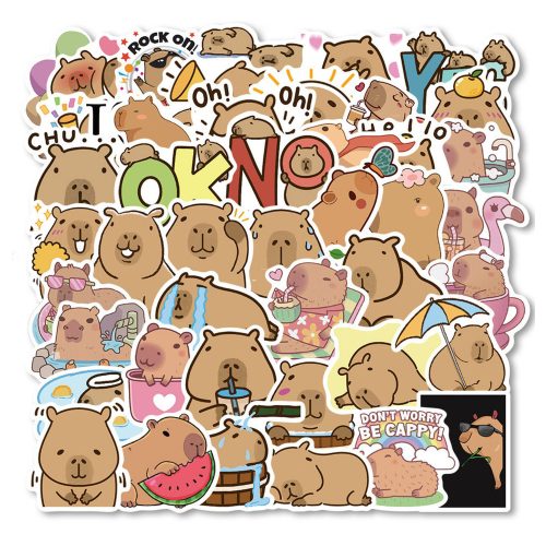 Kapibara papírmatrica szett, különböző minták, 50 db.