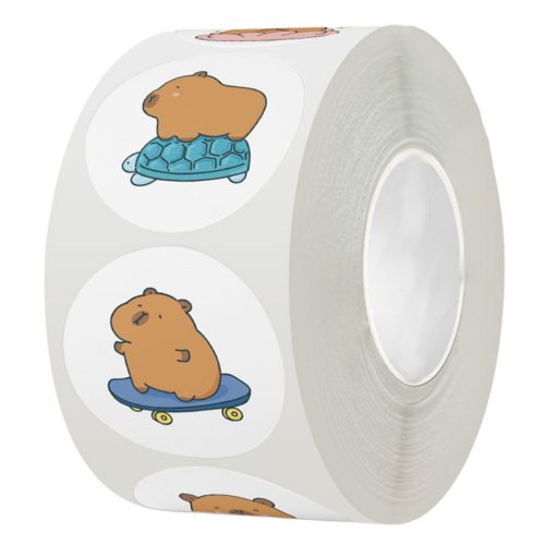 Kapibara matricák ragasztószalag különböző minták 2,5 cm 500 db