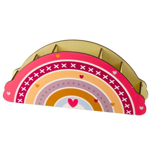 Fa asztali rendszerező gyerekeknek Rainbow Pink