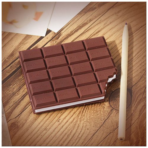 Jegyzetfüzet Iskolai Irodai Csokoládé Vonalmentes Illatos Barna