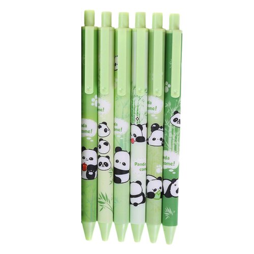 Panda bambusz toll készlet zöld fekete tinta 0,5mm 6db
