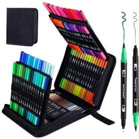 120 db-os kétoldalas vízálló színes jelölőkészlet