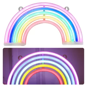   Dekoratív éjszakai fény Neon Rainbow LED elemmel működik