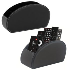 Távirányító Szervező doboz 5 rekeszes fekete Eco-bőr