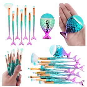 Mermaid Tail sminkecset készlet lila-zöld 8db.