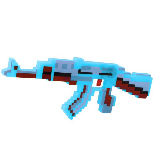 Pixel Rifle fegyverlámpák kék hangokkal 39cm